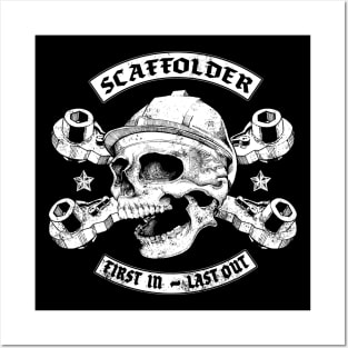 Scaffolder Skull Logo Posters and Art